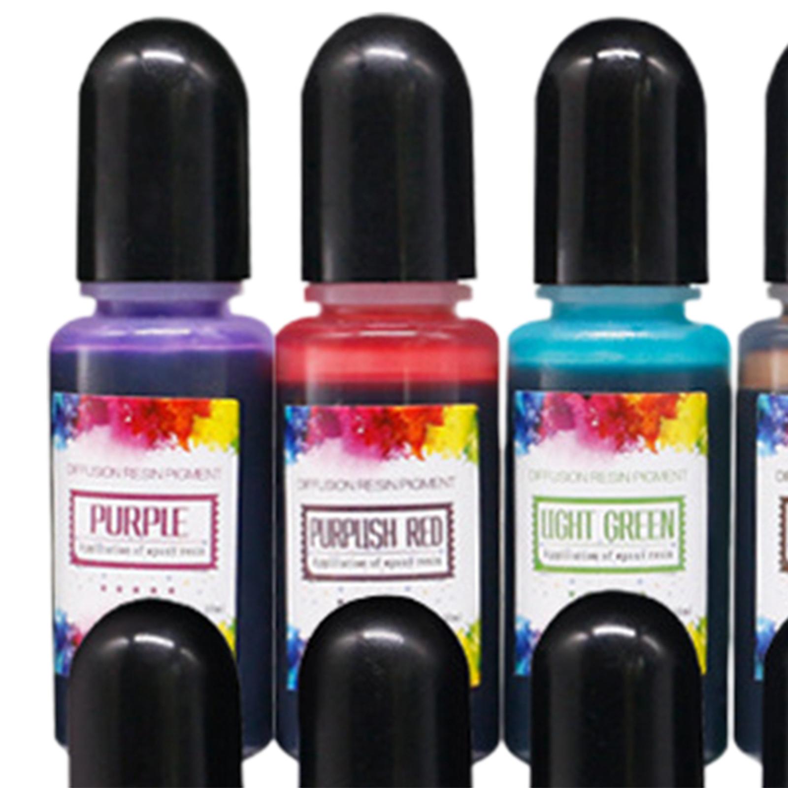 Resin Pigment Alcohol Ink - 24 قطعة من أحبار الكحول، صبغة