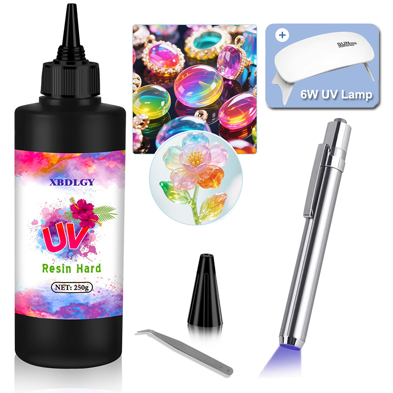Resin Art Liquid - 200 جرام/250 جرام/500 جرام UV الراتنج
