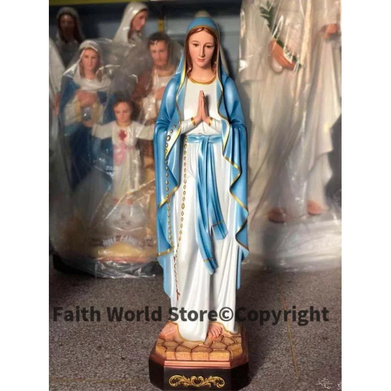 Resin Art Mary - 100 سنتيمتر كبير-المسيحية مادونا ديكور المنزل