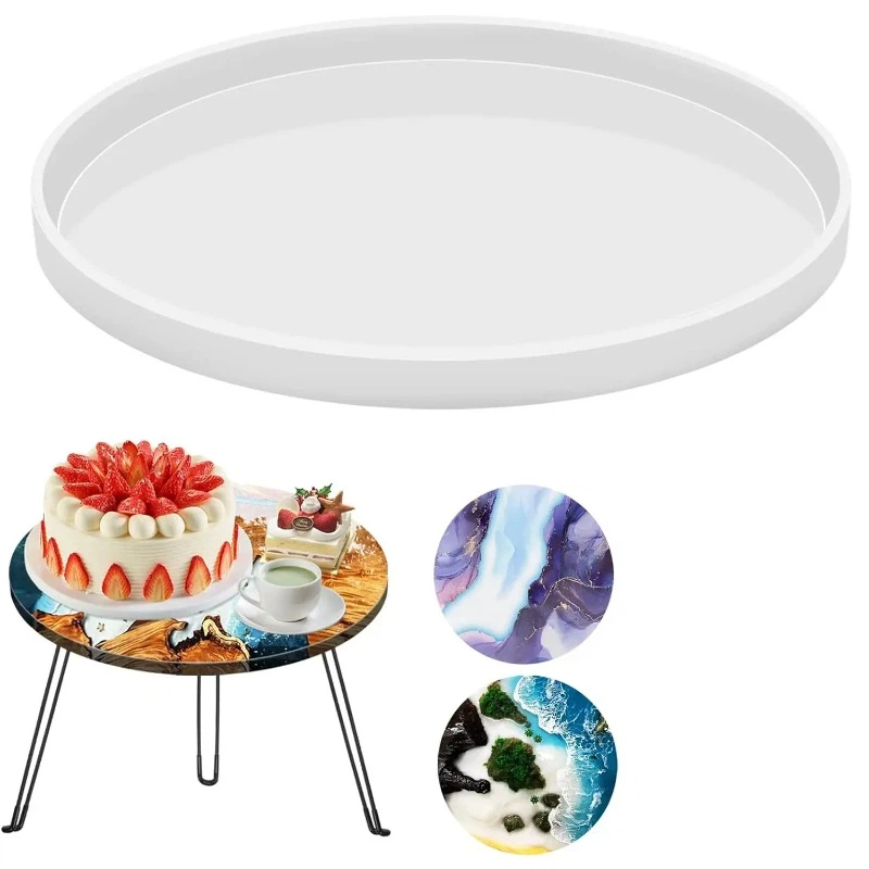 Resin Art Table - قوالب راتنج الإيبوكسي المستديرة للطاولات، قالب
