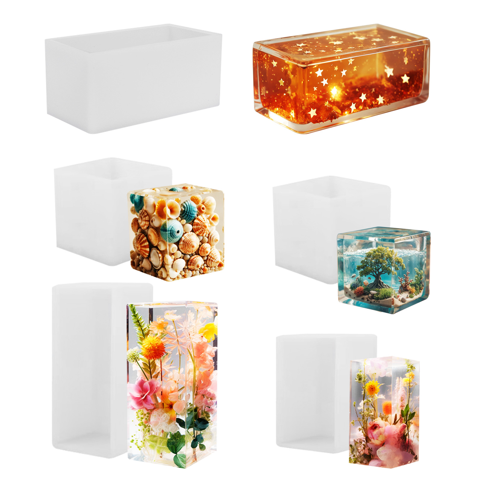 Resin Art Liquid - قالب صب الإيبوكسي من السيليكون، قالب