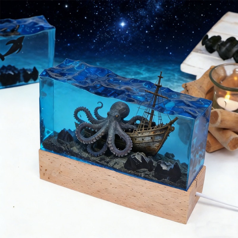 Resin Art Light - قوالب سيليكون لصب الراتنج الإيبوكسي لعمل