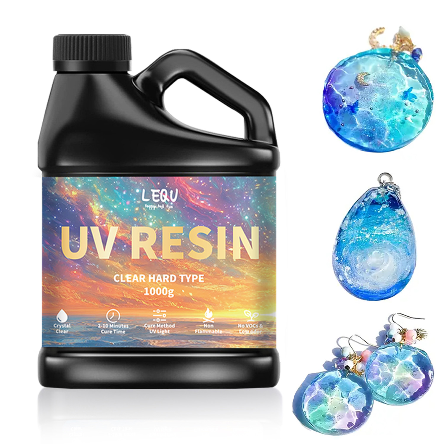 Resin Art Liquid - 100/200/500/1000 جرام UV راتنجات الايبوكسي الغراء