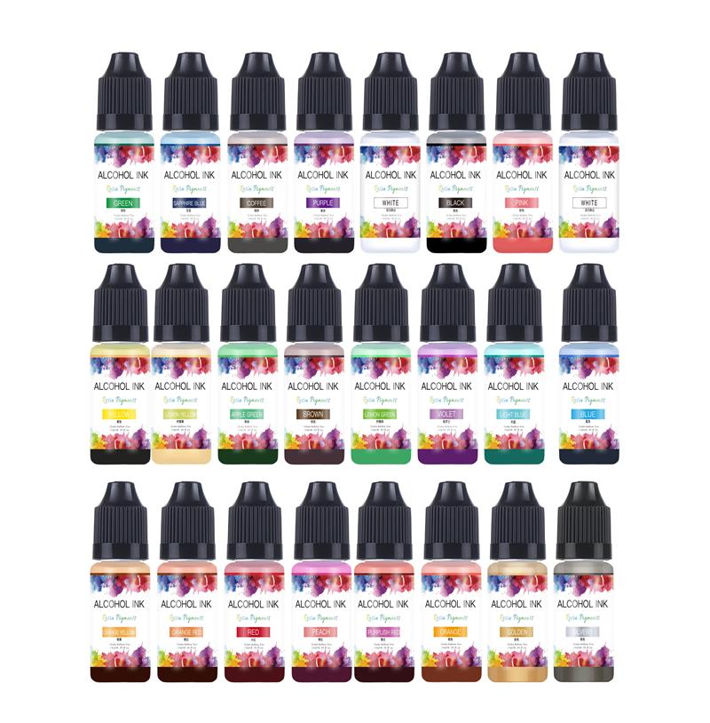 صبغة راتنجات الإيبوكسي بحبر كح - مراجعة Resin Pigment Alcohol Ink وسعره