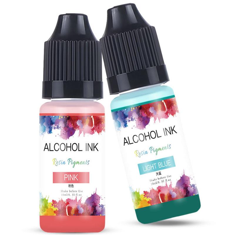 صبغة راتنجات الإيبوكسي بحبر كح - مراجعة Resin Pigment Alcohol Ink وسعره
