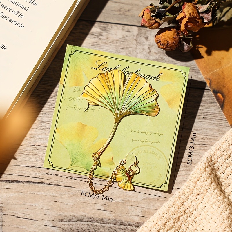 فاصل كتاب بتصميم ورقة شجر عتيق - مراجعة Resin Art Bookmark وسعره