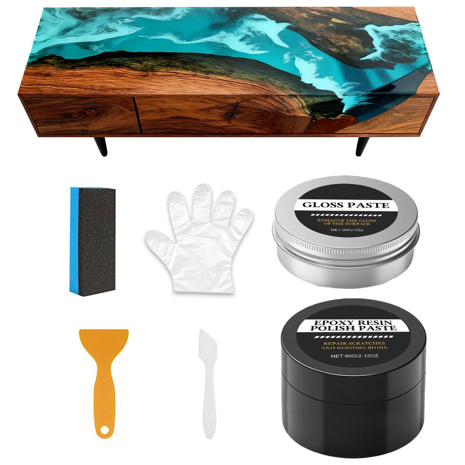 معجون تلميع عالي اللمعان من را - مراجعة Resin Art Table وسعره