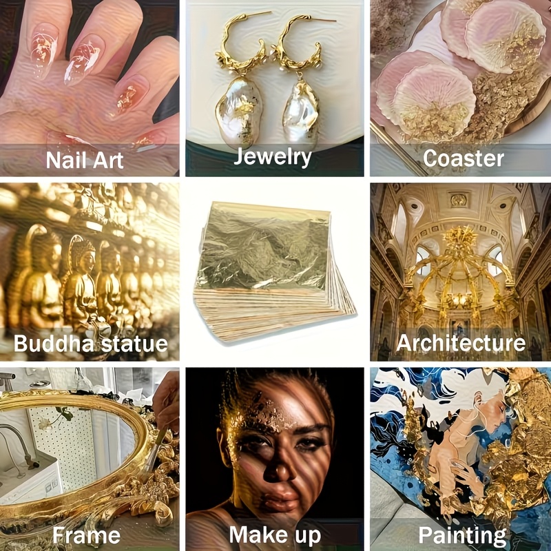مجموعة من 100 قطعة من أوراق ال - مراجعة Resin Art Wedding Gift وسعره