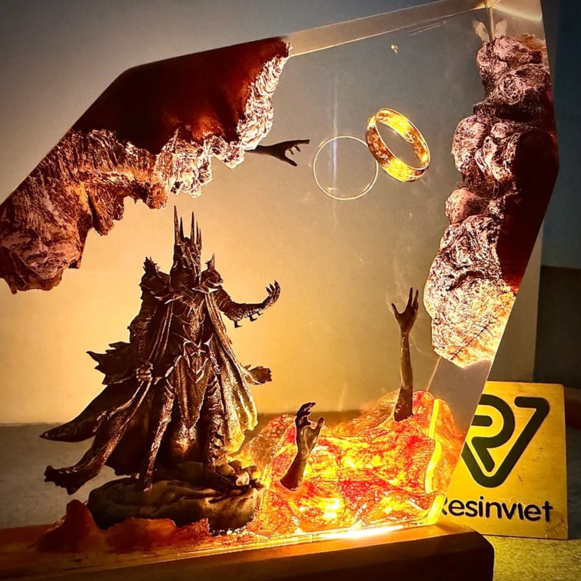 مصباح طاولة جديد 2026 بتصميم ك - مراجعة Resin Art Table وسعره
