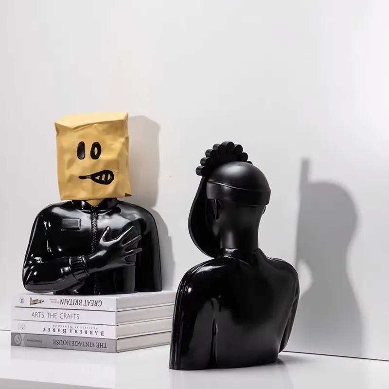 تمثال وجه تجريدي إبداعي حديث م - مراجعة Resin Artist وسعره