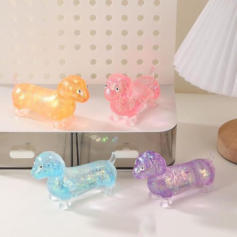 لعبة داشهند لامعة ناعمة قابلة  - مراجعة Resin Art Glitter وسعره