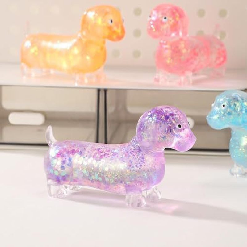 لعبة داشهند لامعة ناعمة قابلة  - مراجعة Resin Art Glitter وسعره