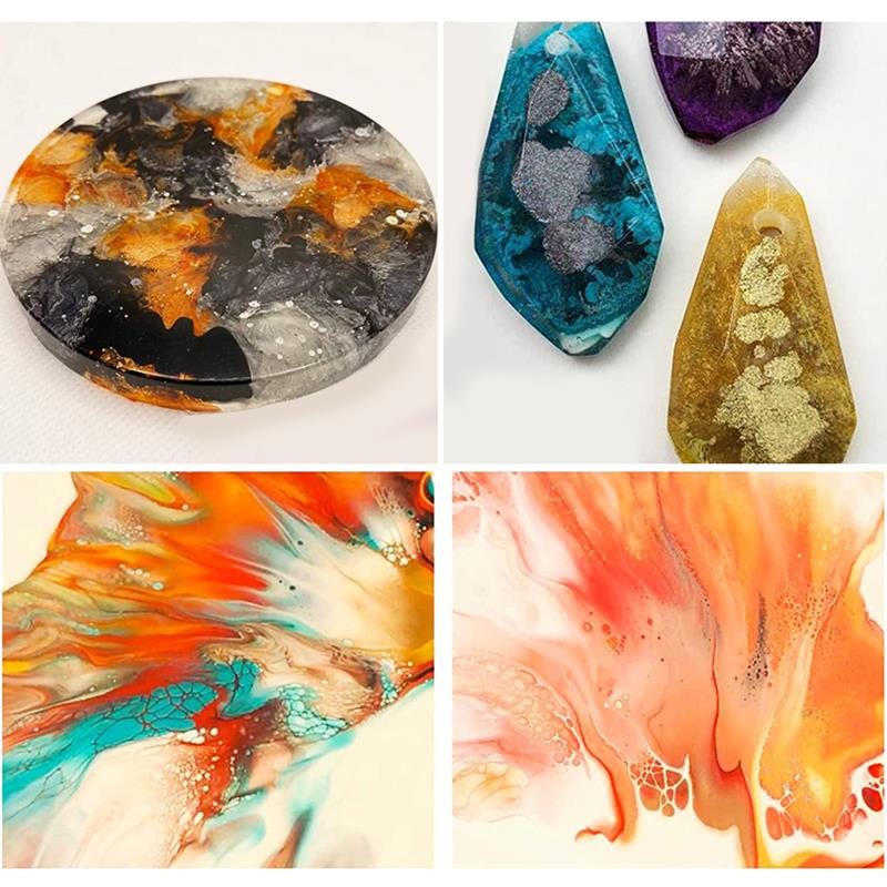 صبغة صبغة راتنج معدني ، تلوين  - مراجعة Resin Pigment Alcohol Ink وسعره