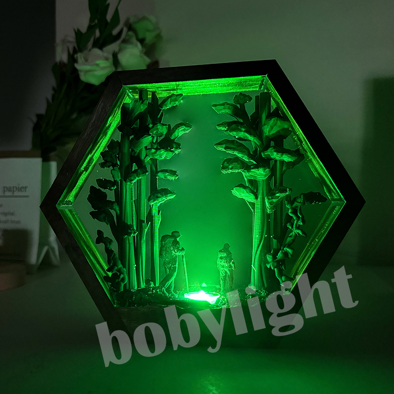 مصباح طاولة على شكل متنزه، إضا - مراجعة Resin Artist وسعره