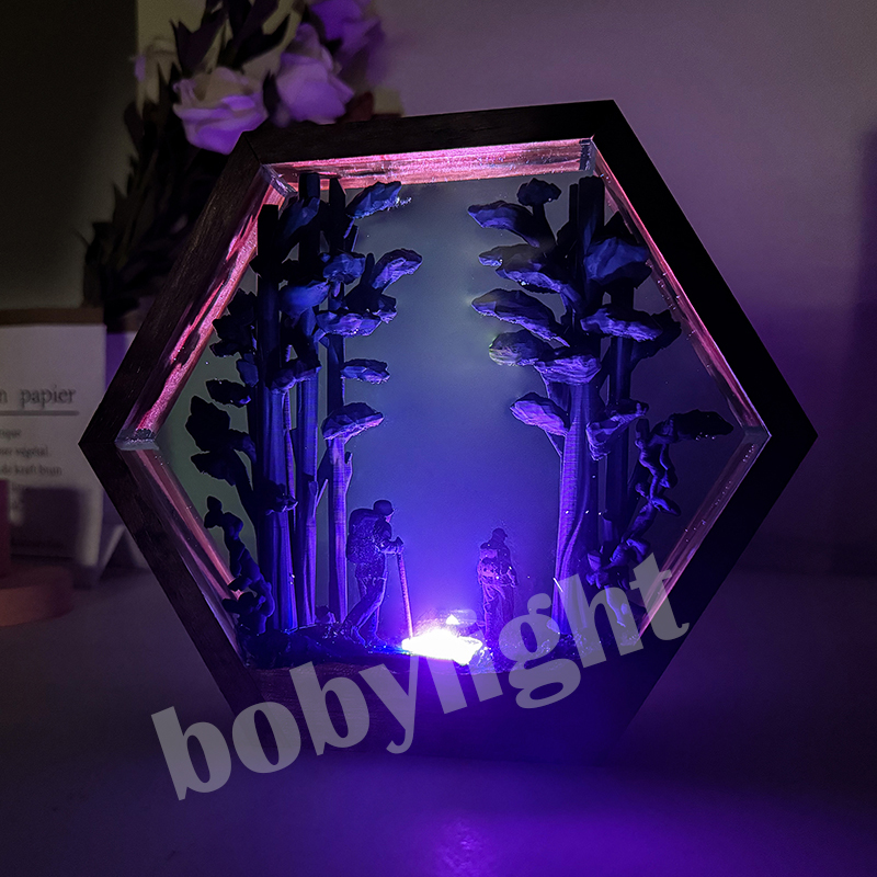 مصباح طاولة على شكل متنزه، إضا - مراجعة Resin Artist وسعره