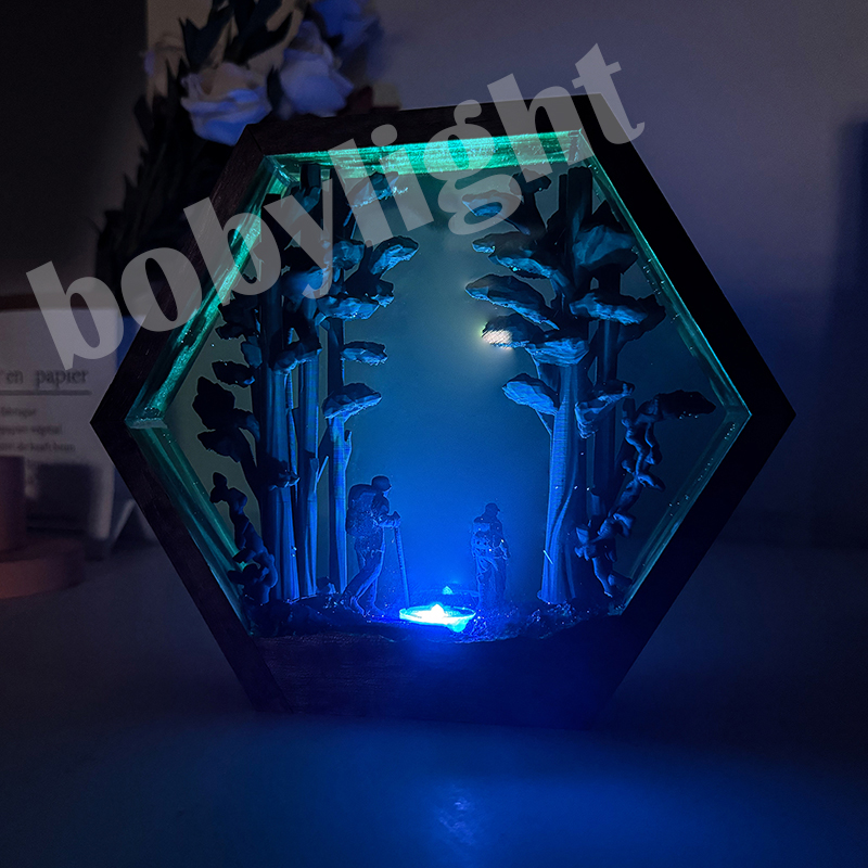 مصباح طاولة على شكل متنزه، إضا - مراجعة Resin Artist وسعره