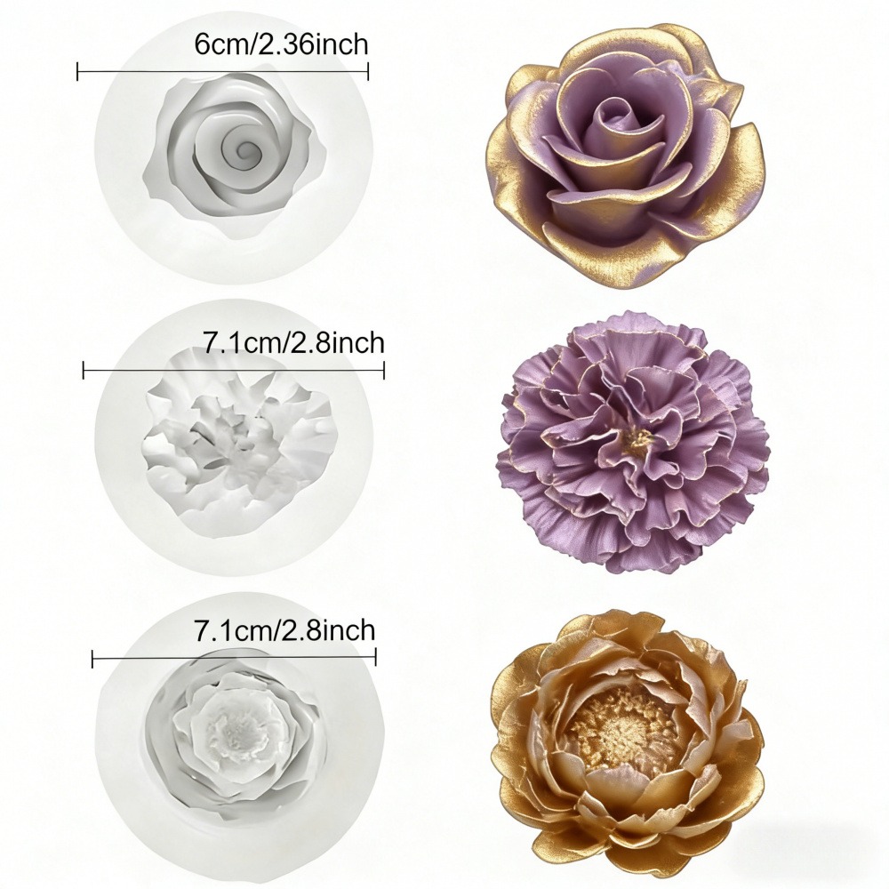 قوالب سيليكون من 3 قطع على شكل - مراجعة Resin Art Wedding Gift وسعره