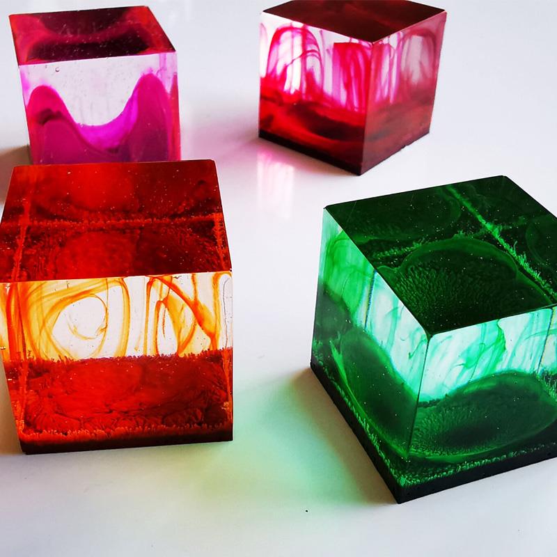 24 لون 10 مللي الفن الحبر الكح - مراجعة Resin Pigment Alcohol Ink وسعره
