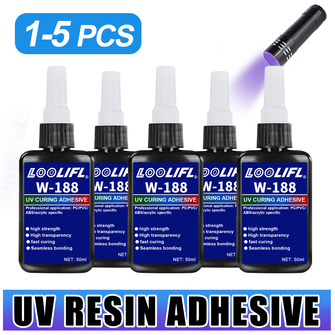 لاصق LOOLIFL 188 القوي 50 مل م - مراجعة Resin Art Light وسعره