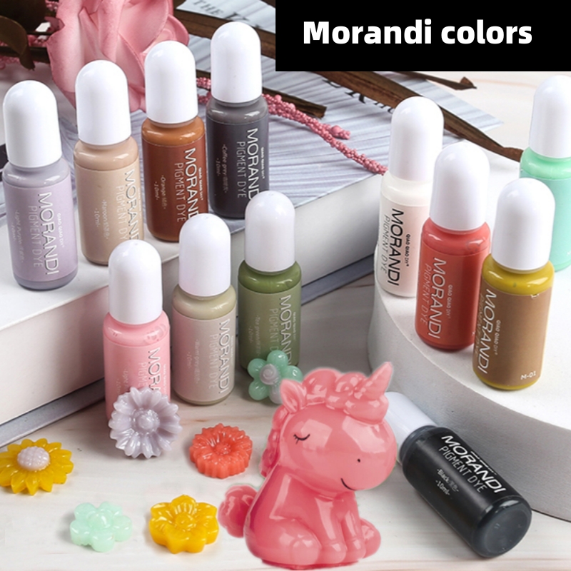 24 ألوان Morandi صبغة ألوان غي - مراجعة Resin Pigment Alcohol Ink وسعره