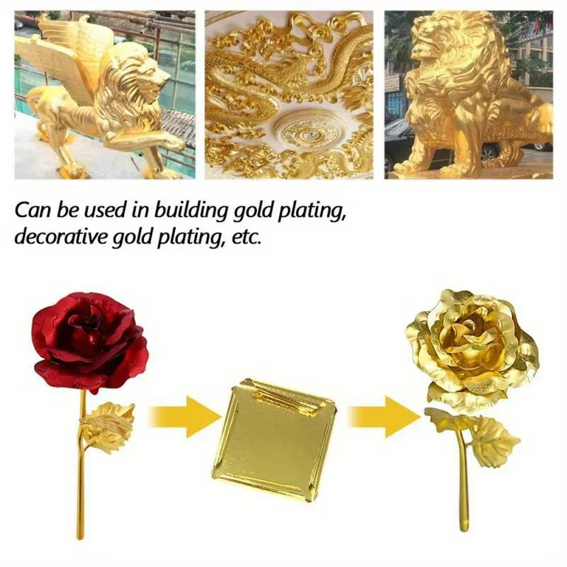 100 قطعة من ورق الذهب والفضة و - مراجعة Resin Art Wedding Gift وسعره
